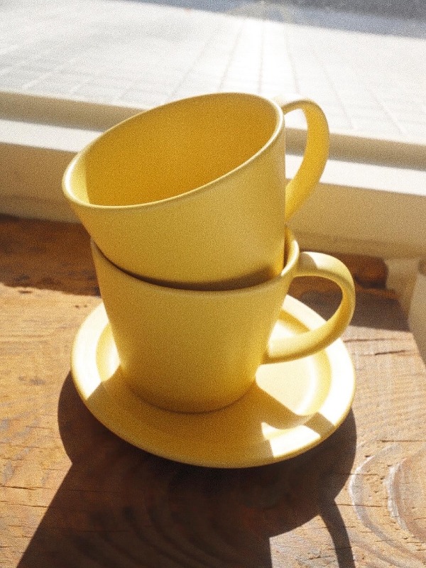 Daily yellow mug cup